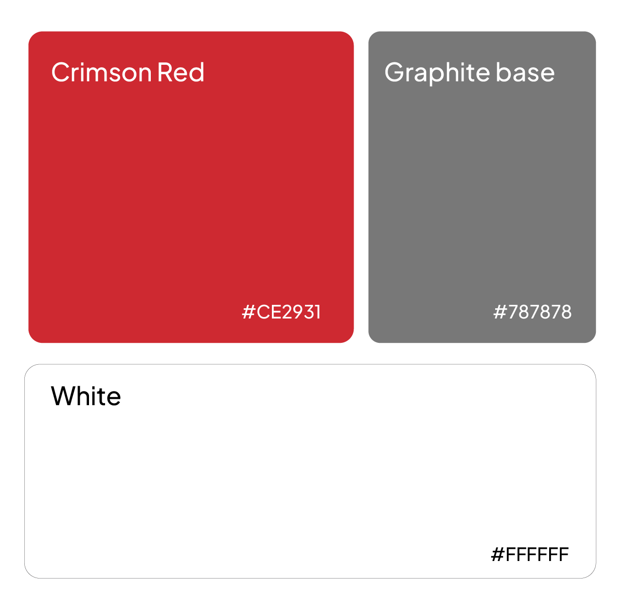 Graphic depicting a color palette of Stone Brown, Dark Navy, Beige, and Cream White along with corresponding hex color codes.